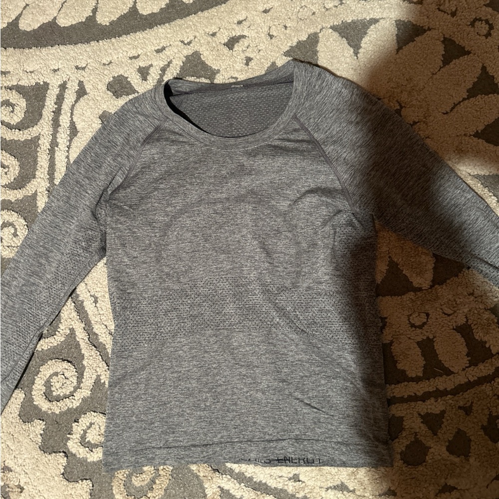 Nike Gray Long Sleeve Top